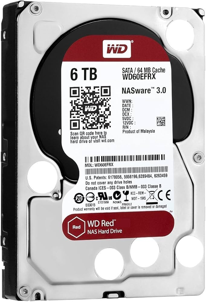 Amazon | WD wd60efrx 6tb NAS 5.4 K-5.7 K SATA 6 Gb / s 64 MB