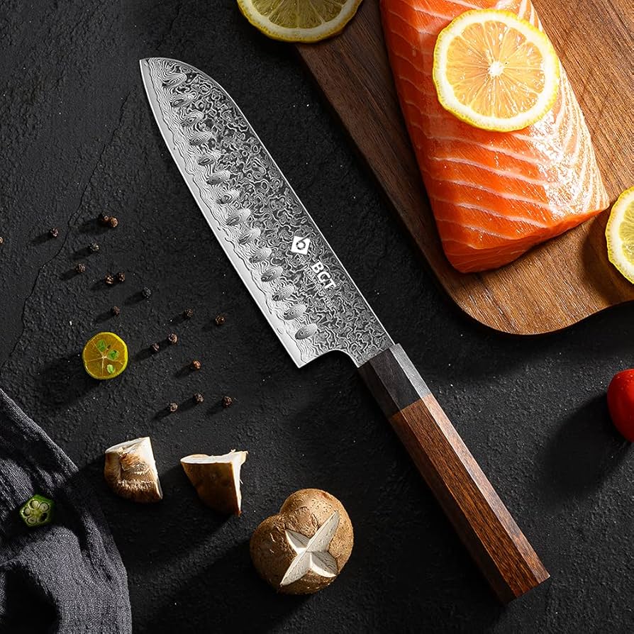 67層ダマスカスVG10 シェフナイフ 24cm 人工象牙＋黒檀柄 包丁