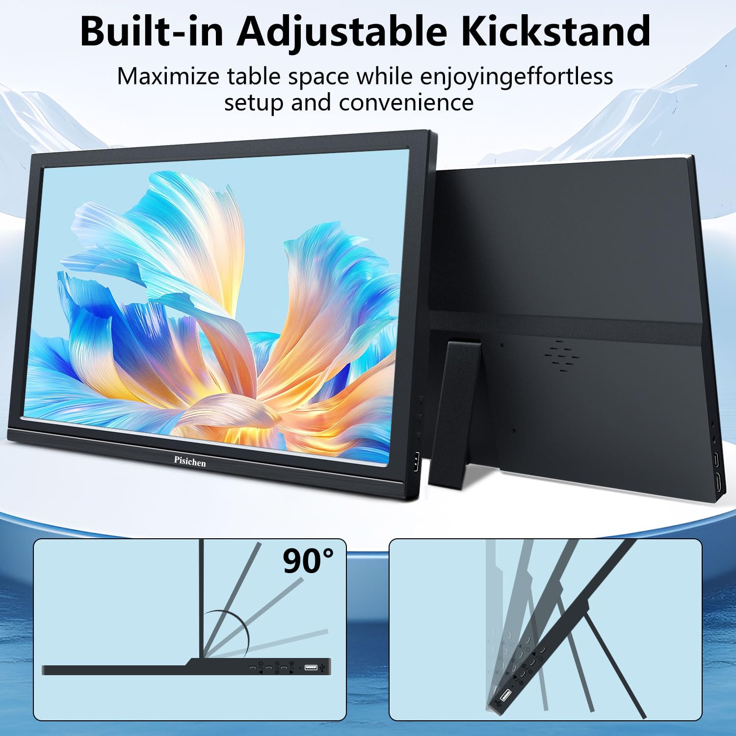 Amazon.com: Pisichen Portable Monitor 17.3 Full HD 1920x1080P