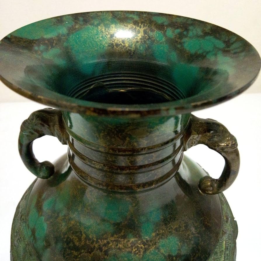 Amazon.co.jp: 青銅花瓶 双耳花瓶 花器 青銅器 壺 : ホーム＆キッチン