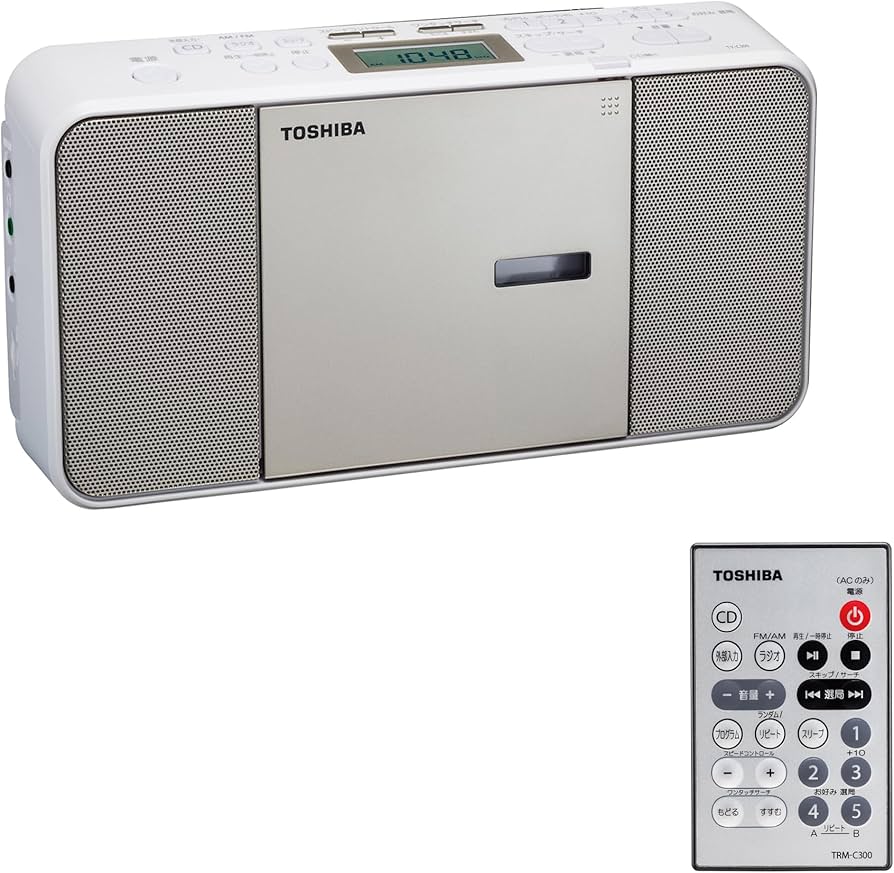 Amazon.co.jp: 東芝 CDラジオ TY-C300(N) リモコン付 スリムボディ