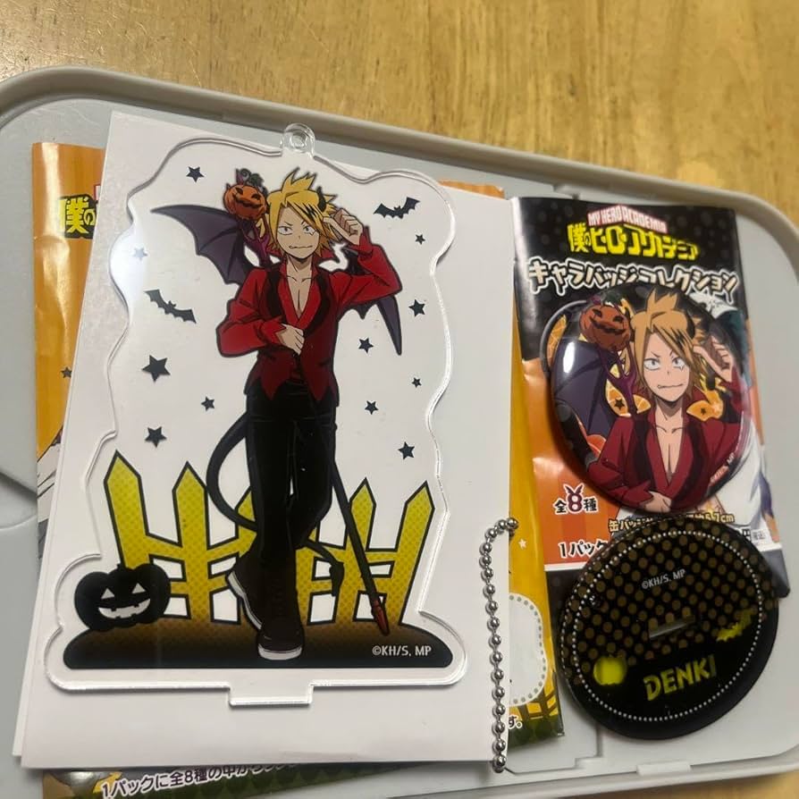 Amazon.co.jp: ヒロアカ ハロウィン 上鳴電気 アクスタ 缶バッジ