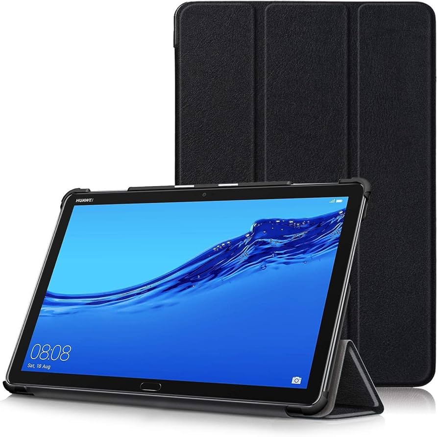 Leather case for Huawei MediaPad M5 Lite 10.1 inch - Black: Buy