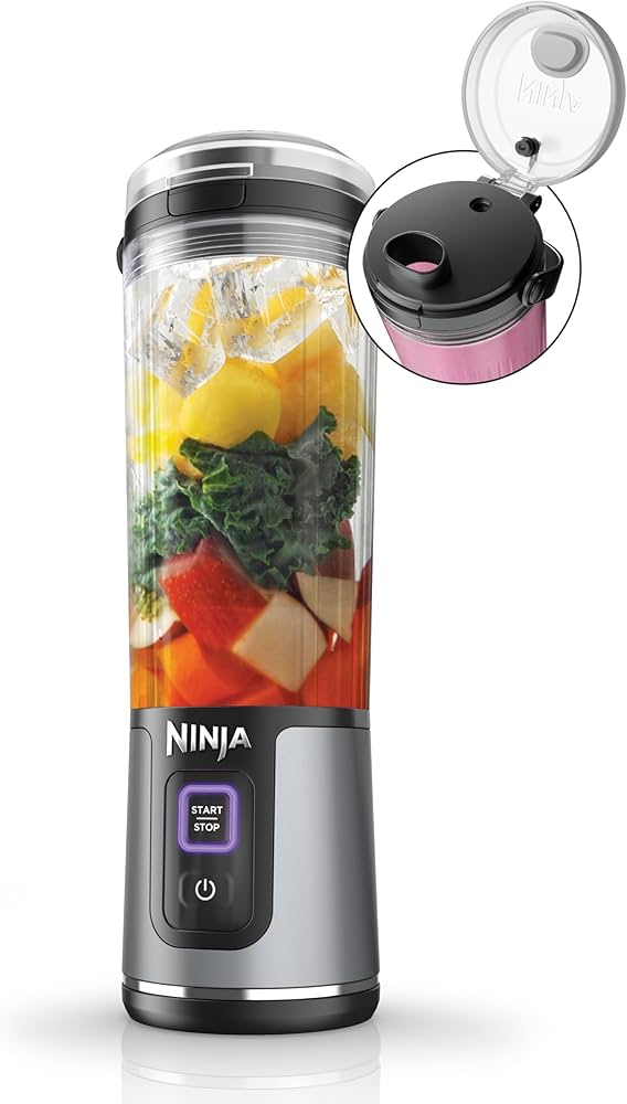 Amazon.com: Ninja BC151BK Blast Portable Blender, Cordless, 18oz