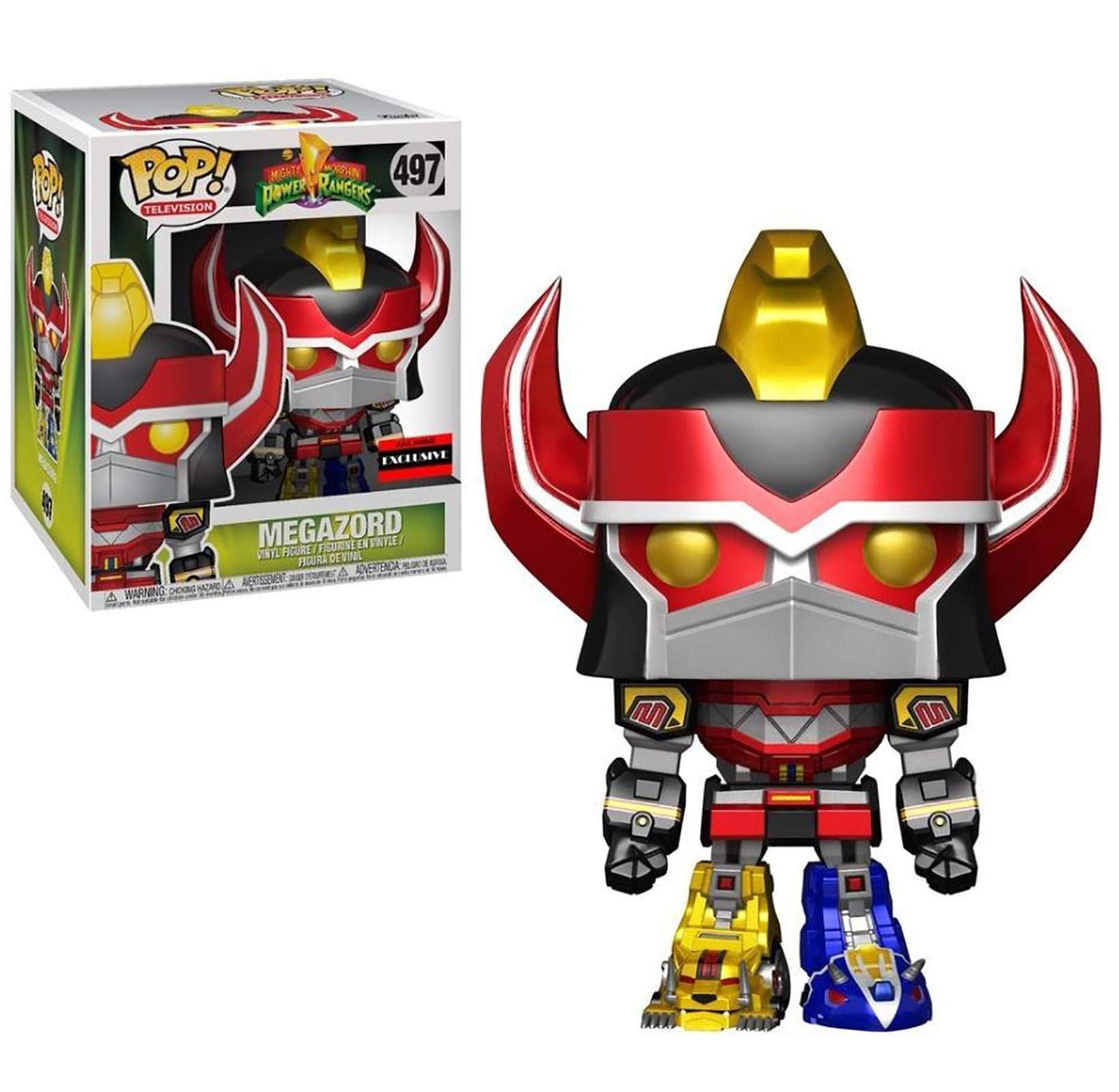 Funko - Figurine Power Rangers - Megazord Metallic Version Exclu