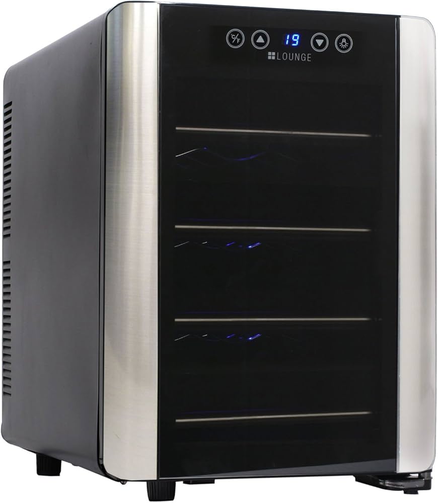 Amazon.co.jp: +LOUNGE 12本収納ワインセラー LNE-W2312B[ペルチェ式