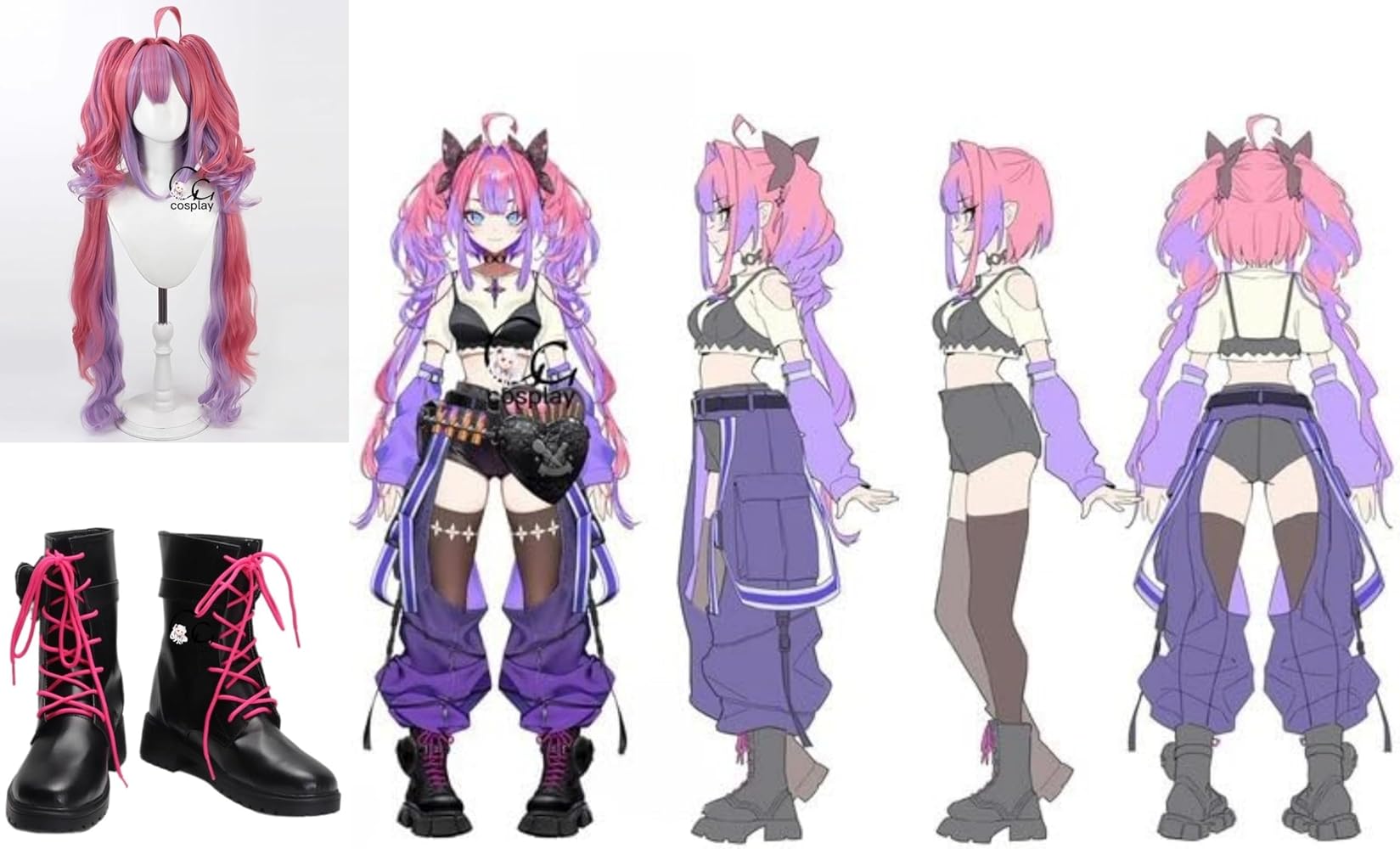 Amazon.co.jp: GGcosplay 綺々羅々ヴィヴィ コスプレ衣装/ウィッグ/靴