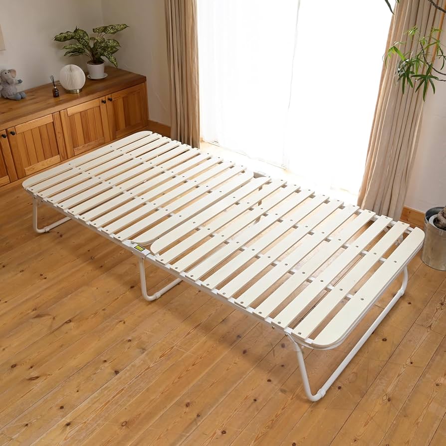 Amazon｜山善(YAMAZEN) ベッド すのこベッド 折り畳みベッド 【完成品