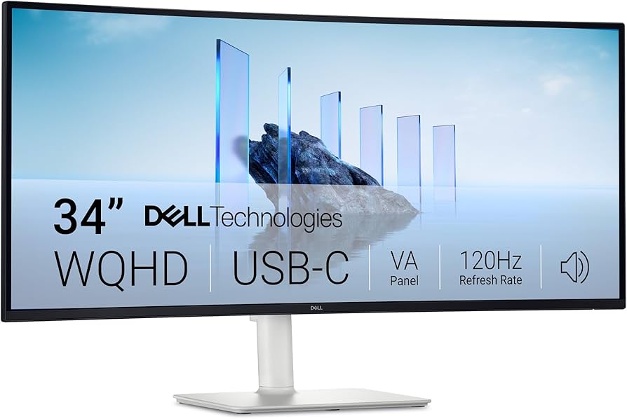 Amazon.com: Dell 34 Plus USB-C Curved Monitor - S3425DW - 34-inch