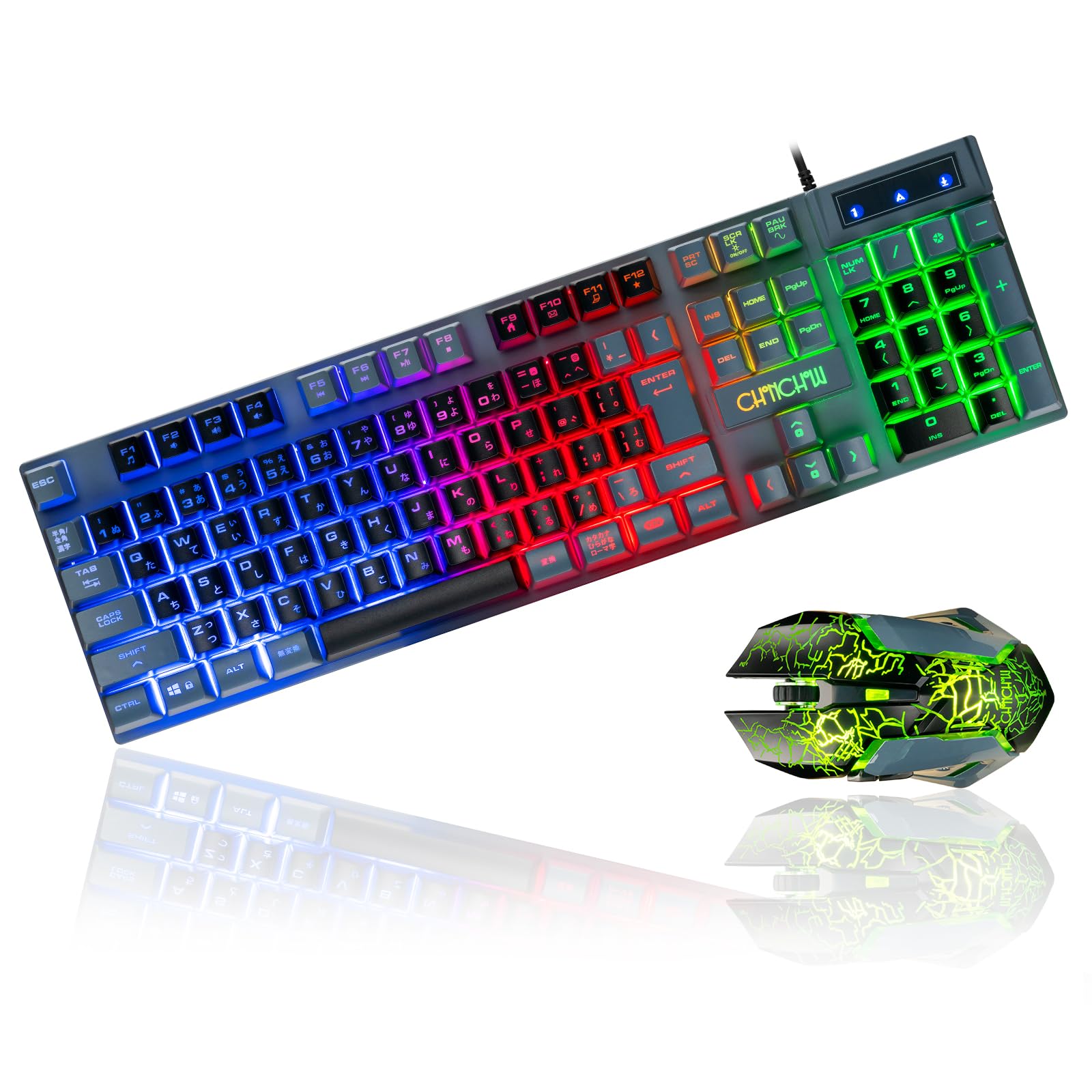 Amazon | CHONCHOW ゲーミングキーボードマウスセット スイッチ ps4