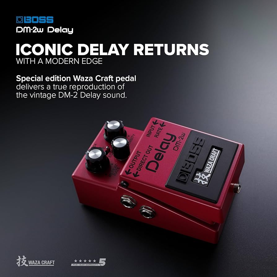 Amazon.com: Boss DM-2W Delay Waza Craft Guitar Effects Pedal