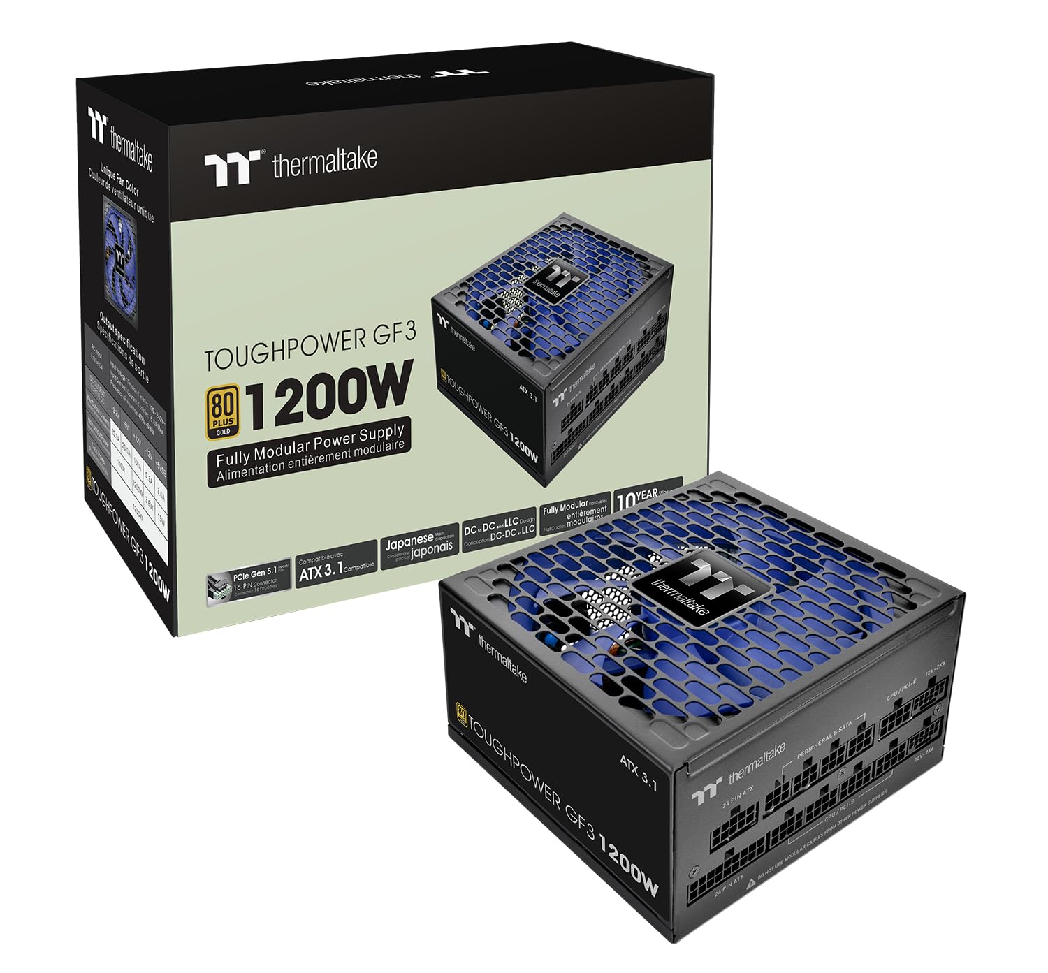 Amazon.com: Thermaltake Toughpower GF3 1200W; ATX 3.1; x2 Native