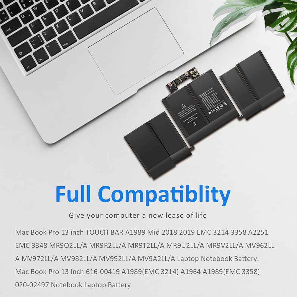 Amazon.com: A1989 A2251 A1964 Laptop Battery for MacBook Pro 13