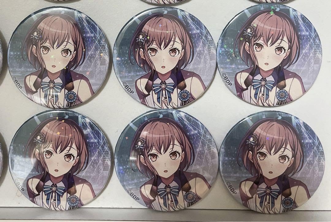 バンドリ WEGO 奥沢美咲 缶バッジ ホロ ノーマル バンドリ 奥沢美咲