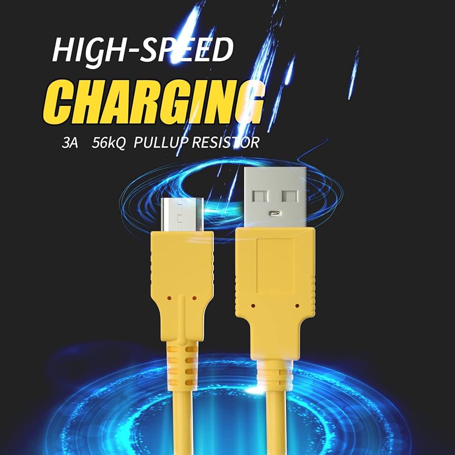 Amazon.com: ECHZOVE Yellow Charging Cable for Nintendo Switch lite