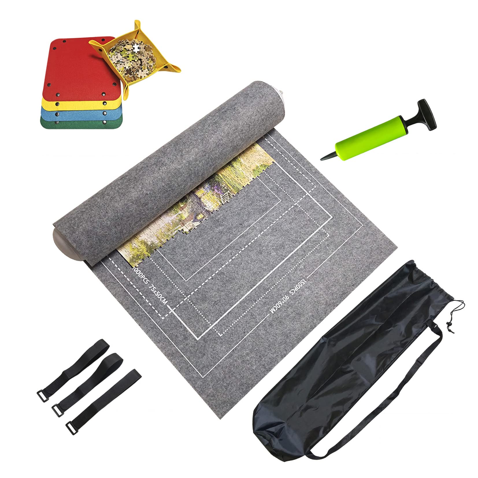 Amazon | パズル収納 ロール式 ジグソーパズル組み立てマット 保管