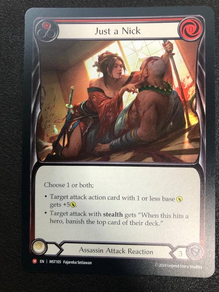 Amazon.co.jp: Just a Nick ほんの切り傷 RF MST FAB 英語 : おもちゃ