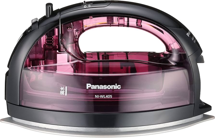 Amazon | パナソニック コードレススチームWヘッドアイロン ピンク NI