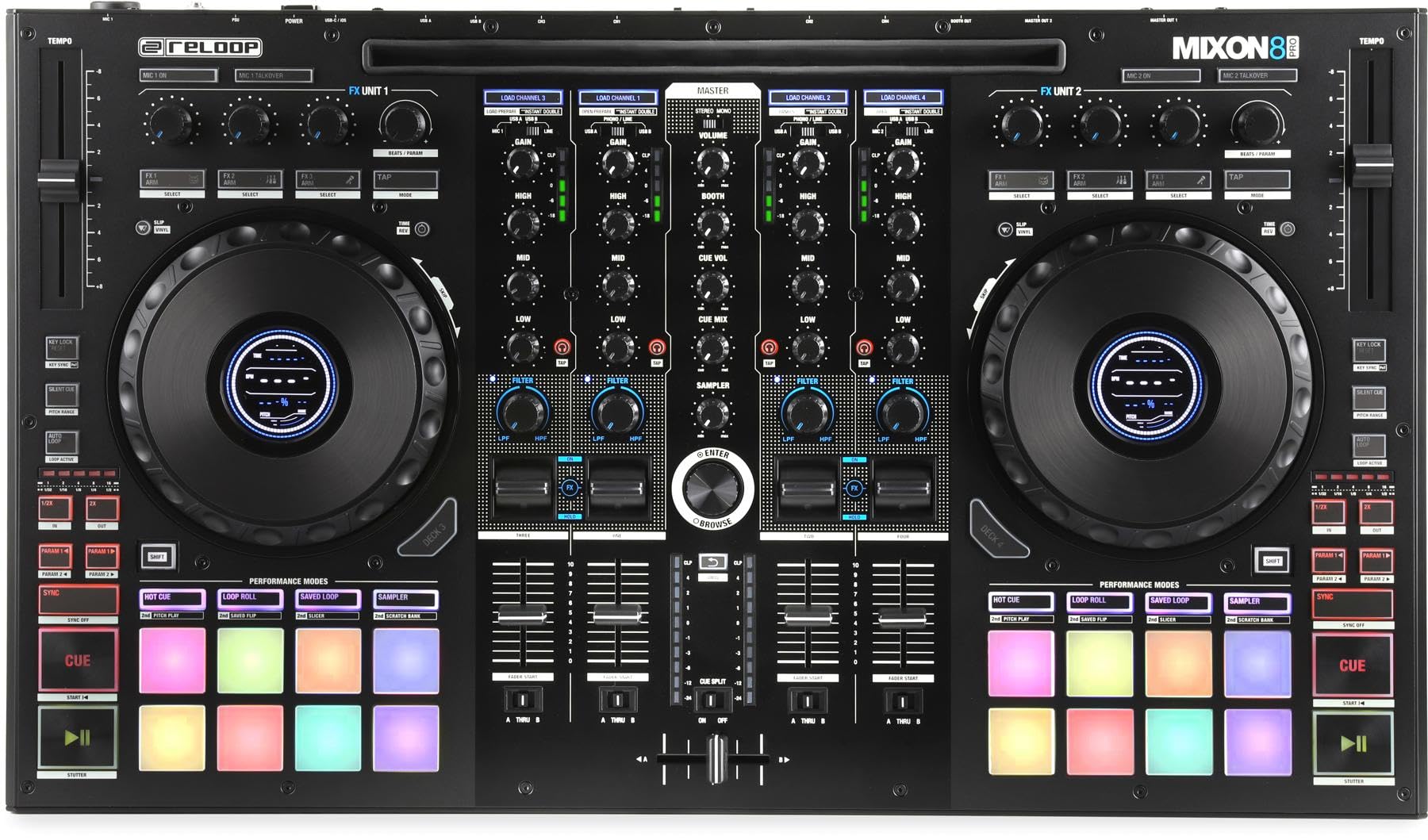 Amazon.co.jp: Reloop Mixon 8 Pro 4チャンネル DJコントローラー