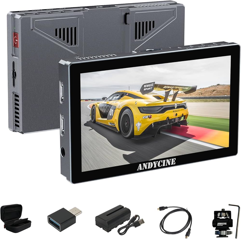 Amazon | ANDYCINE X5 5.5インチのタッチスクリーン1200nitsの明るさの