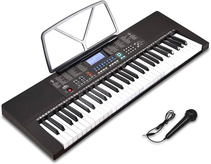 Amazon | RiZKiZ 電子キーボード 【61鍵盤】 350種類の楽器音色 リズム