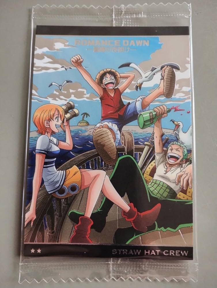 Amazon.co.jp: No.7-24 麦わらの一味 ルフィ ナミ ゾロ R レア