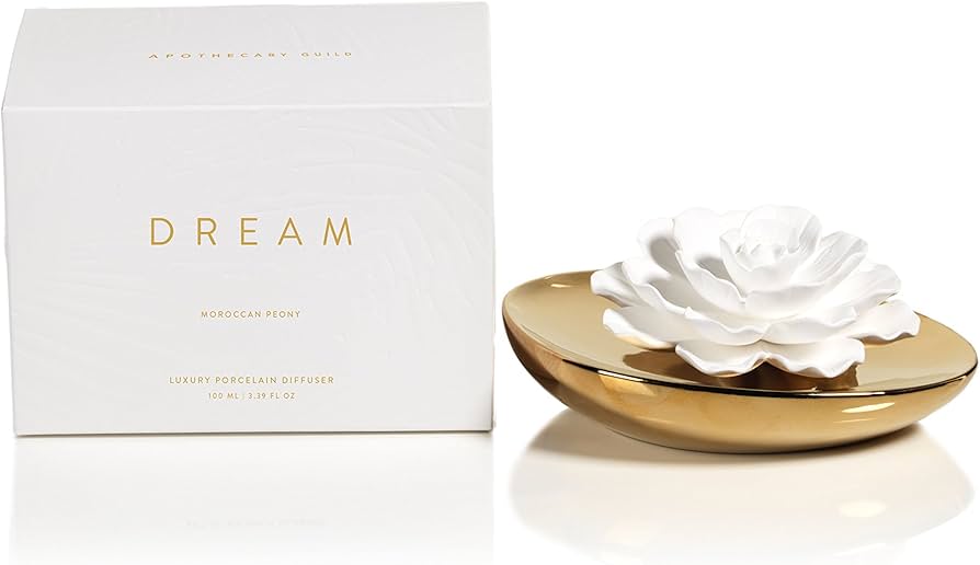 Amazon.com: Zodax Apothecary Guild Dream Porcelain Diffuser Gold
