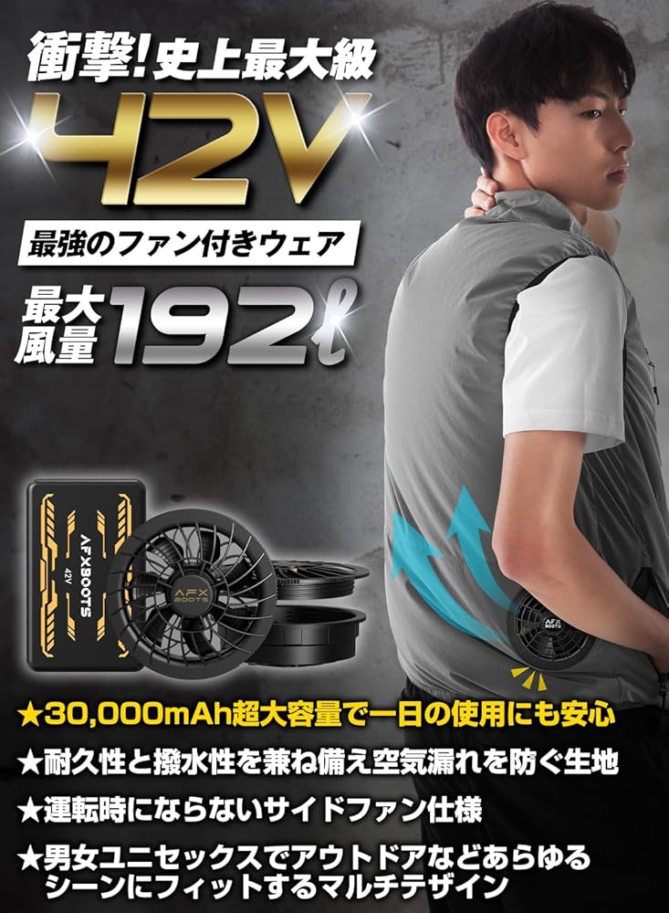 Amazon.co.jp: [LABEWVI] ファン付きベスト【2025最新 業界最強42V】6
