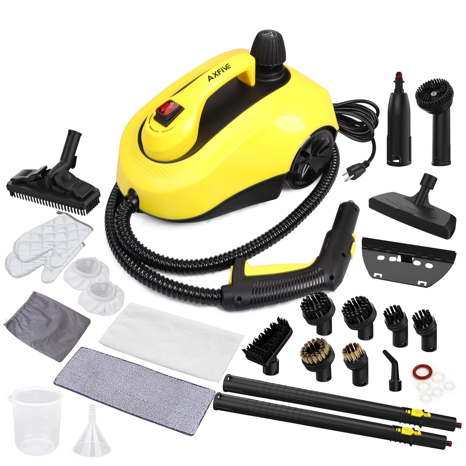 Amazon | AXFIVE スチームクリーナー 高耐久キャニスタースチーマー 28