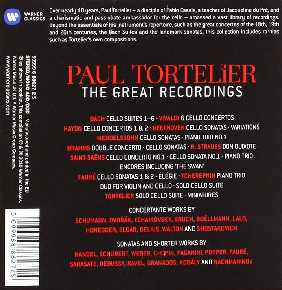 Paul Tortelier - Paul Tortelier- The Great EMI Recordings - Amazon