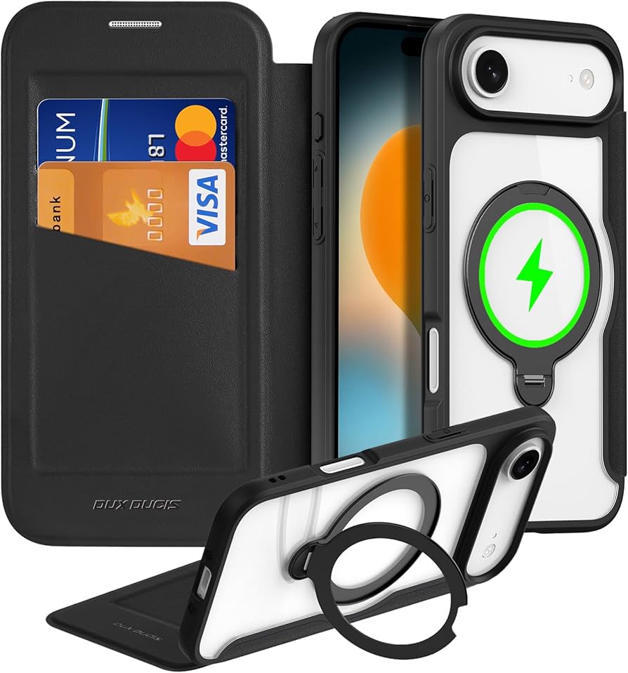 Amazon.co.jp: JCGOOD iPhone 17 Air ケース 手帳型 MagSafe対応 背面