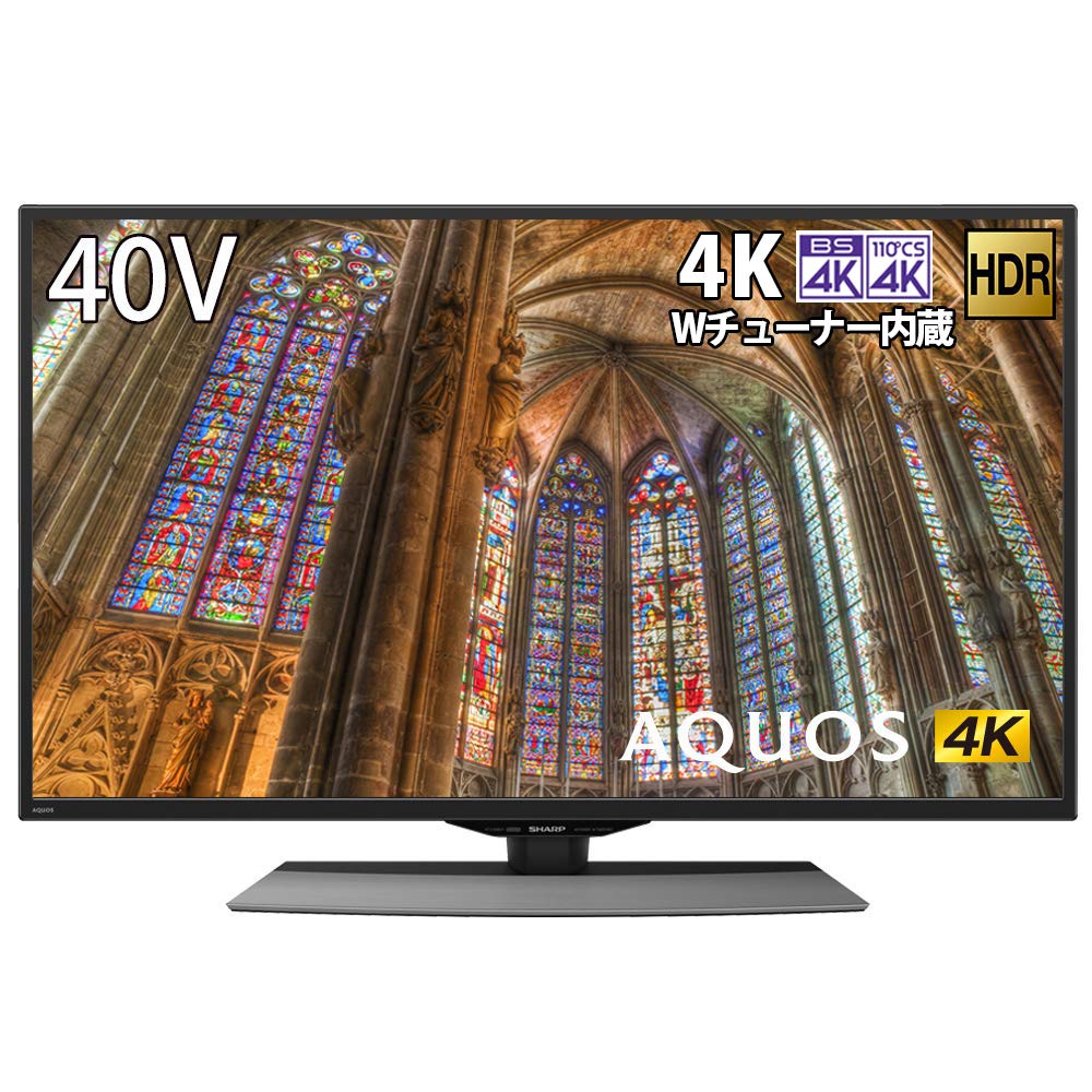 Amazon | シャープ 40V型 4K チューナー内蔵 液晶 テレビ AQUOS