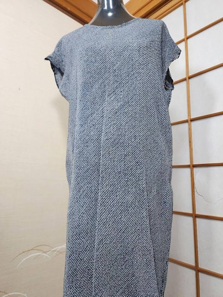 Amazon.co.jp: 着物リメイクワンピース正絹総絞り着丈100センチ身幅65