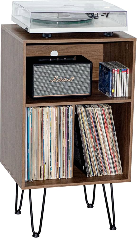 Amazon.co.jp: レコードプレーヤースタンド レコードラック レコード棚