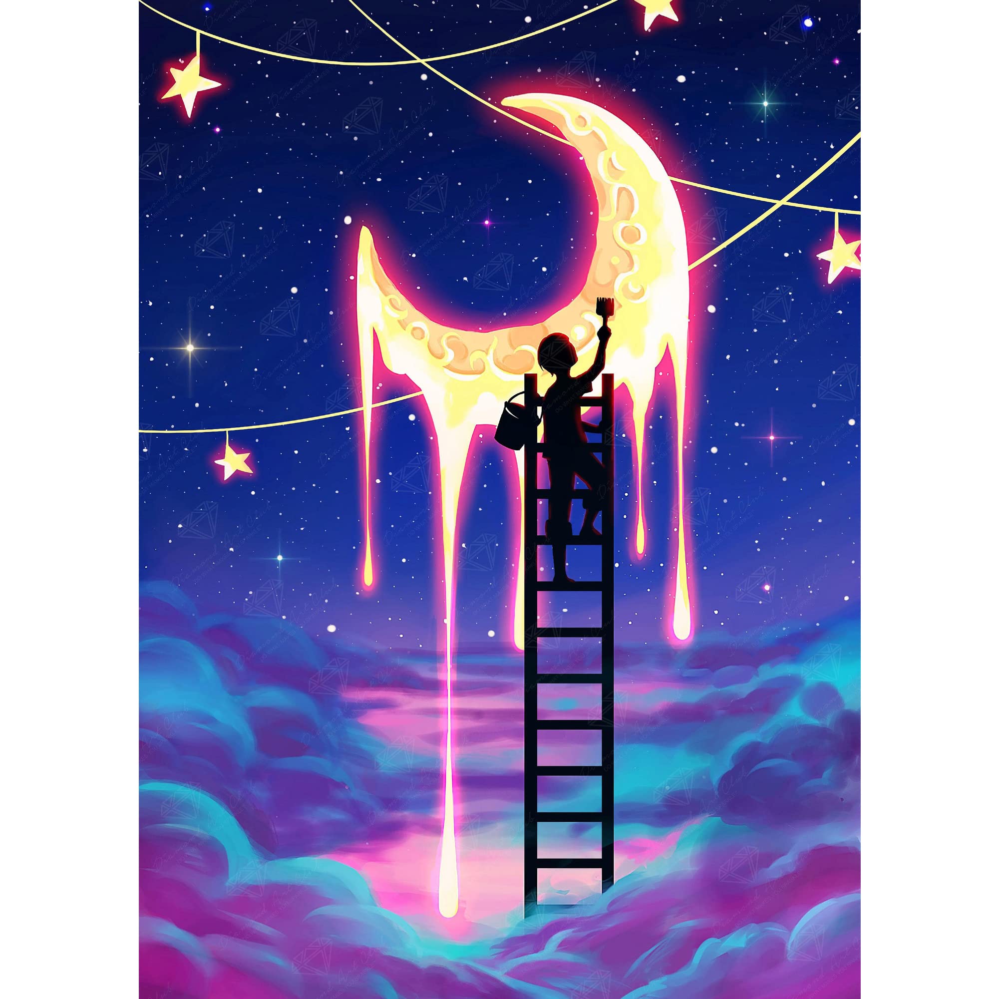 Amazon.co.jp: DIAMOND ART CLUB ペイント・ザ・ムーン ダイヤモンド