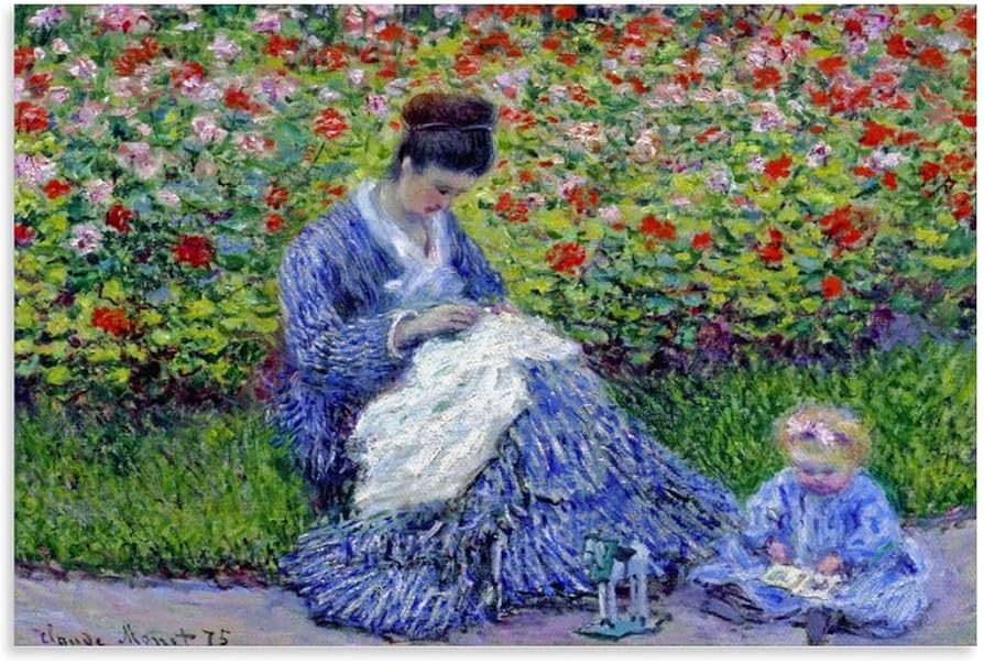 Amazon.co.jp: Claude Monet クロード・モネ アートワーク カミーユ