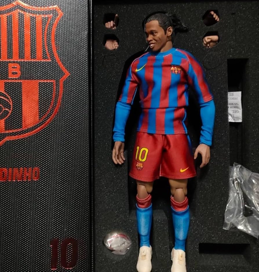 Amazon | 1/6 ロナウジーニョ アクションフィギュア バルセロナ