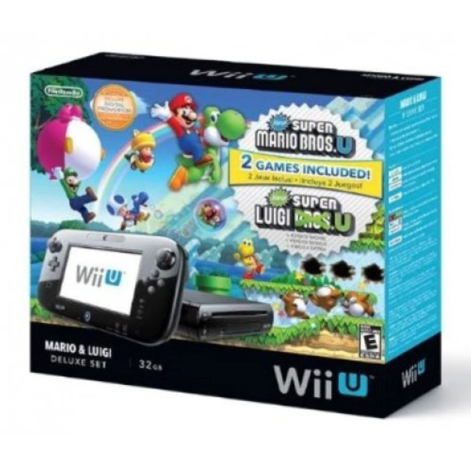 Amazon.com: NINTENDO WUPSKAFP / Wii U Console Black Deluxe : Video