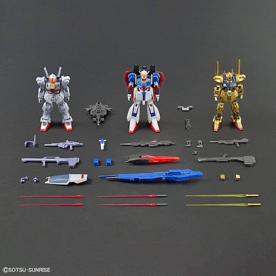 1/144 HG Zeta Gundam [U.C.0088]/Hyakushiki/Gundam Mk-II (AEUG) Set