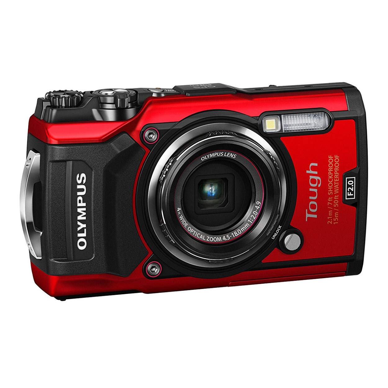 Amazon Canada: Olympus Tough TG-6 Waterproof Camera, Red (Renewed)