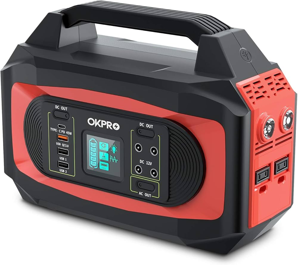 Amazon.co.jp: OKPRO ポータブル電源 大容量 500W 120000mAh/444Wh