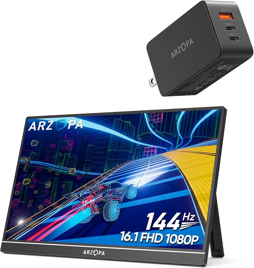 Amazon.com: ARZOPA 16.1“ 144HZ Portable Monitor with Built-in