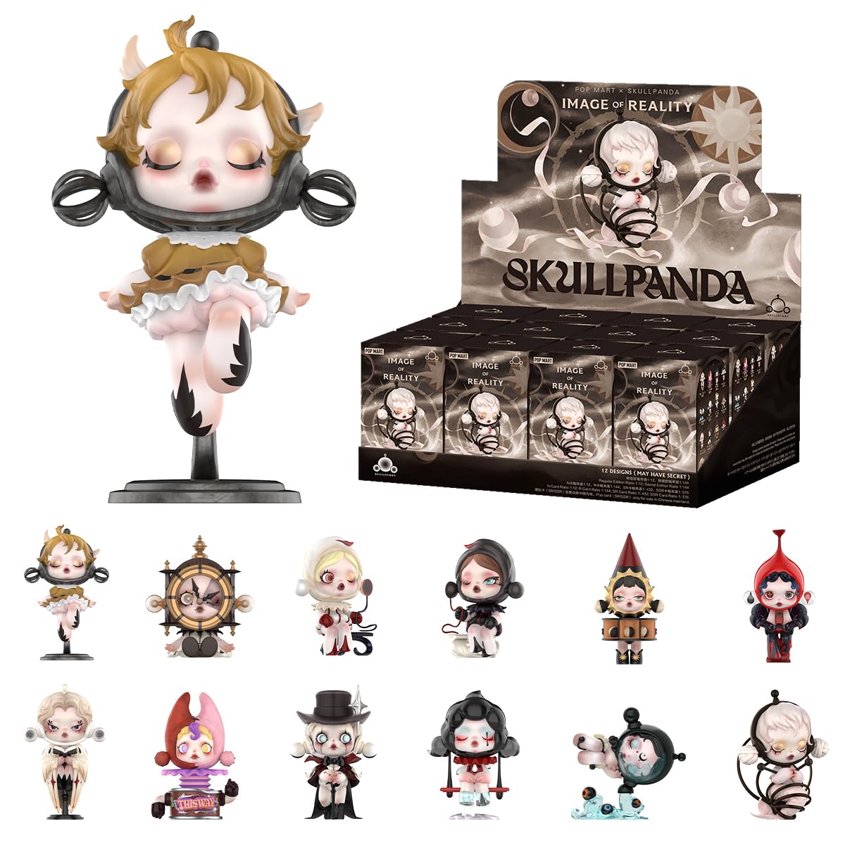 Amazon.com: POP MART SKULLPANDA Image of Reality Series Figures