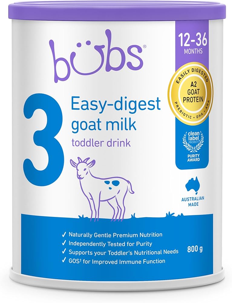 Bubs Goat Milk Toddler Drink Stage 3, Toddlers 12-36 Months