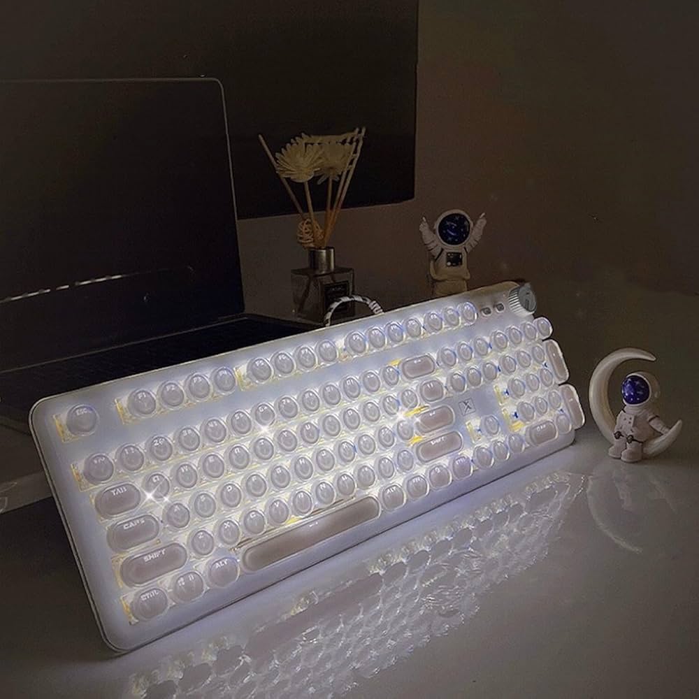 Amazon.co.jp: EWEADN K520 クリスタルクリア メカニカルキーボード