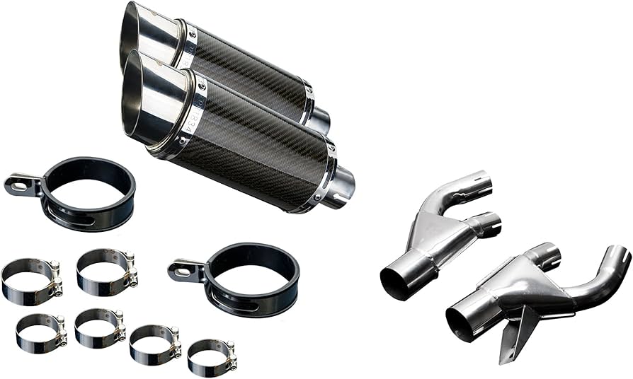 Amazon | DELKEVIC スリップオンカーボンマフラー☆YAMAHA VMAX1200