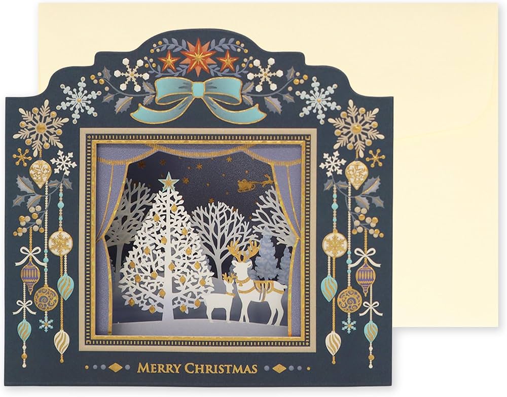 Amazon | 立体 クリスマス カード ツリー ｜ リーフ ワーク カンパニー