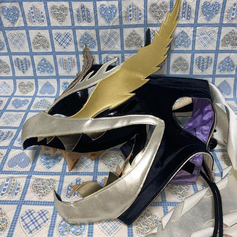 Amazon.co.jp: プロレス マスク ハヤブサ ダークサイド 直筆サイン入