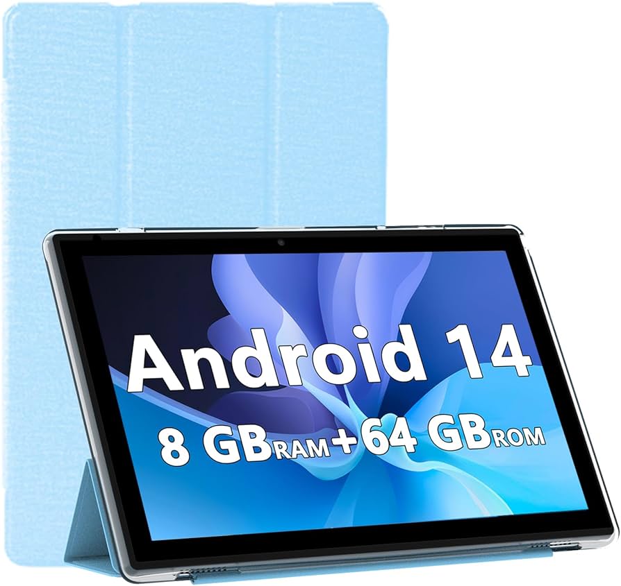 Amazon.com : Android 14 Tablet, 10 inch Tablets with Case, 8GB RAM