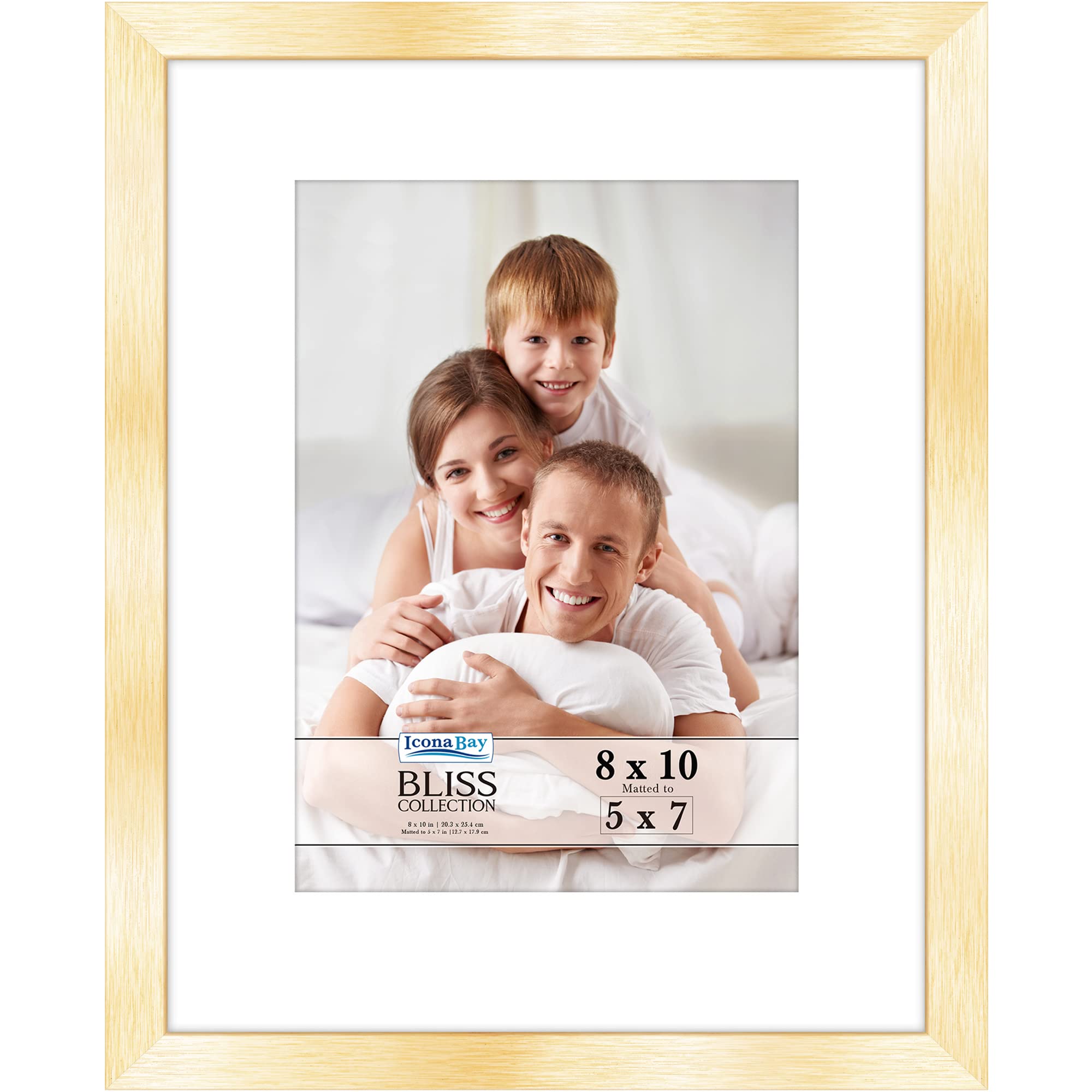 Amazon.com - Icona Bay - 8x10 Gold Picture Frame with Removable